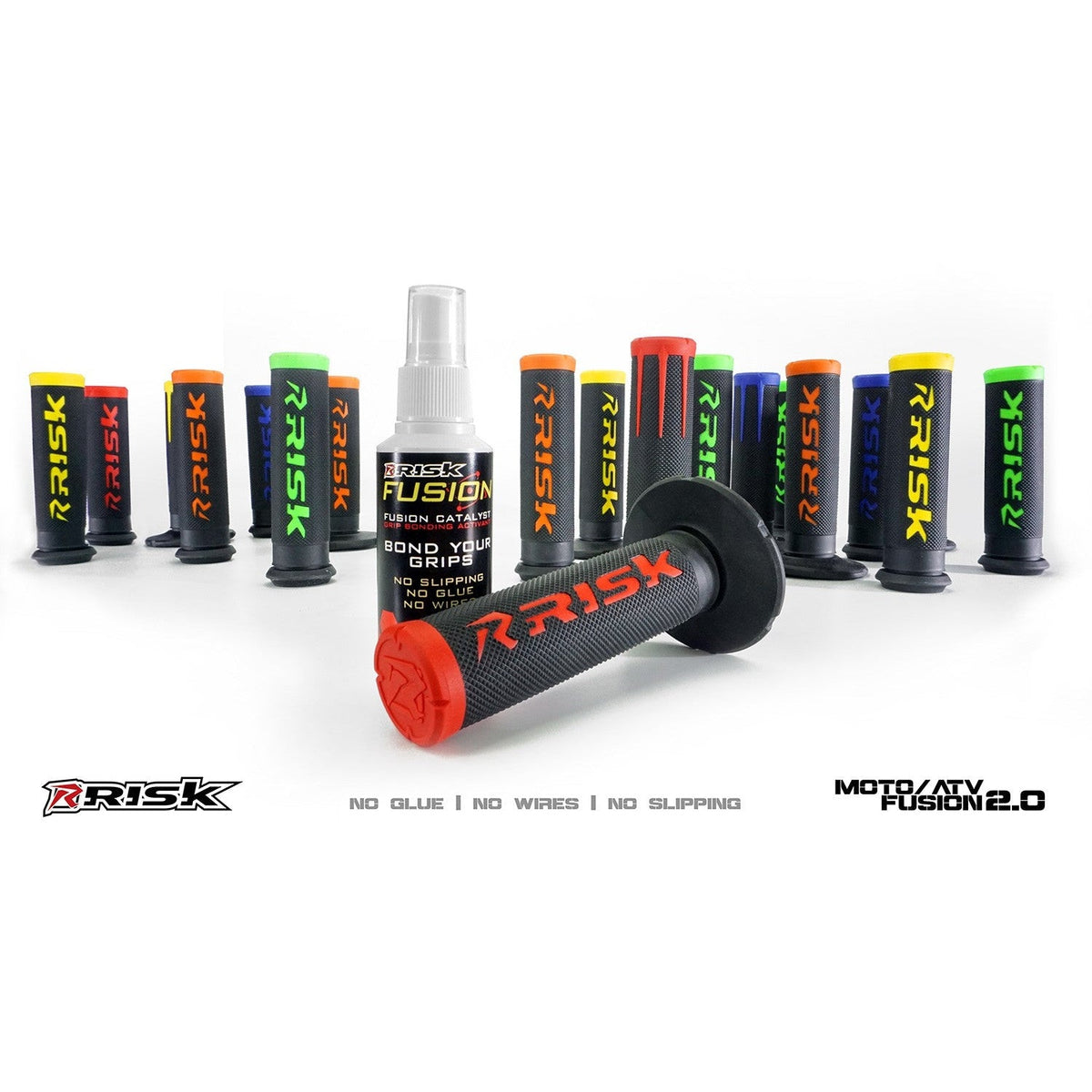 FUSION 2.0 ATV/MTB Grips with Fusion Bonding System