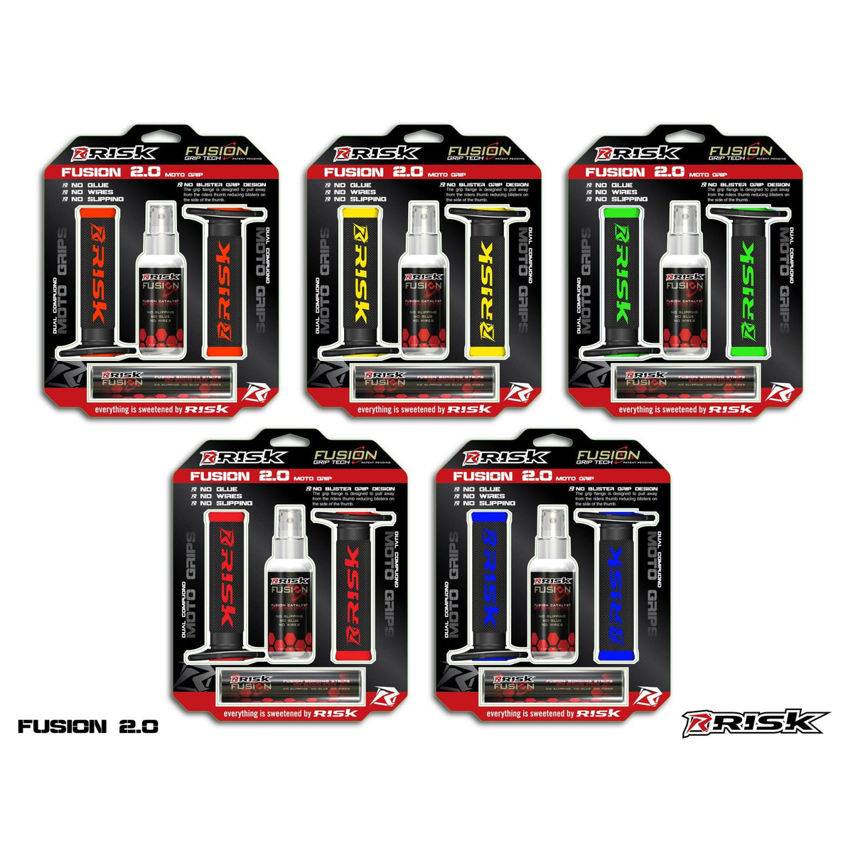 FUSION 2.0 Motocross Grips with Fusion Bonding System
